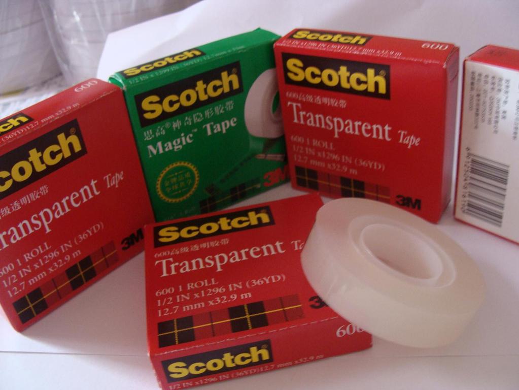 3M600薄膜测试胶带 油墨附着力专用胶带